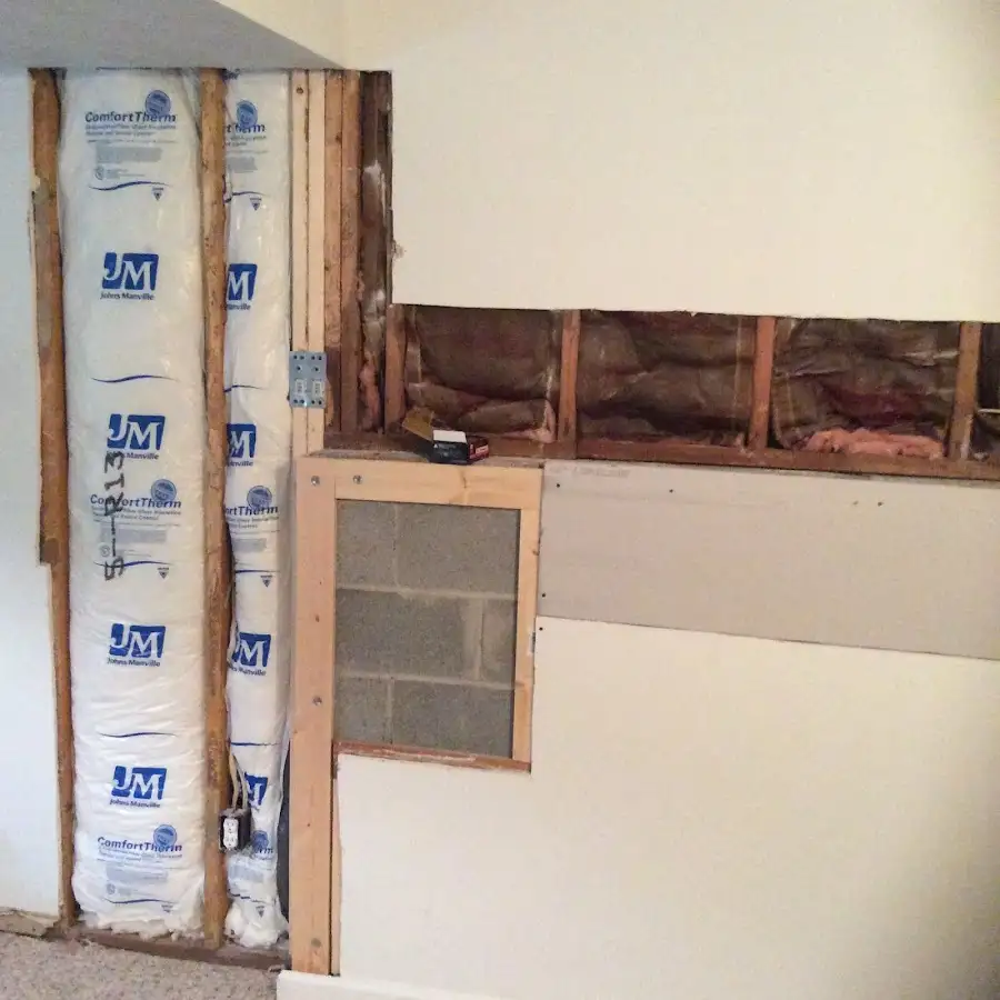 Wall insulation replacement during Odor Removal & Deodorization in Canfield